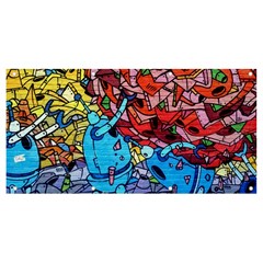 Graffiti-wall-mural-painting-arts Banner And Sign 8  X 4 