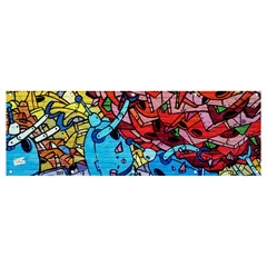 Graffiti-wall-mural-painting-arts Banner And Sign 12  X 4  by Simbadda