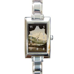 Ponale Road, Garda, Italy  Rectangle Italian Charm Watch