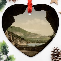 Ponale Road, Garda, Italy  Ornament (heart) by ConteMonfrey