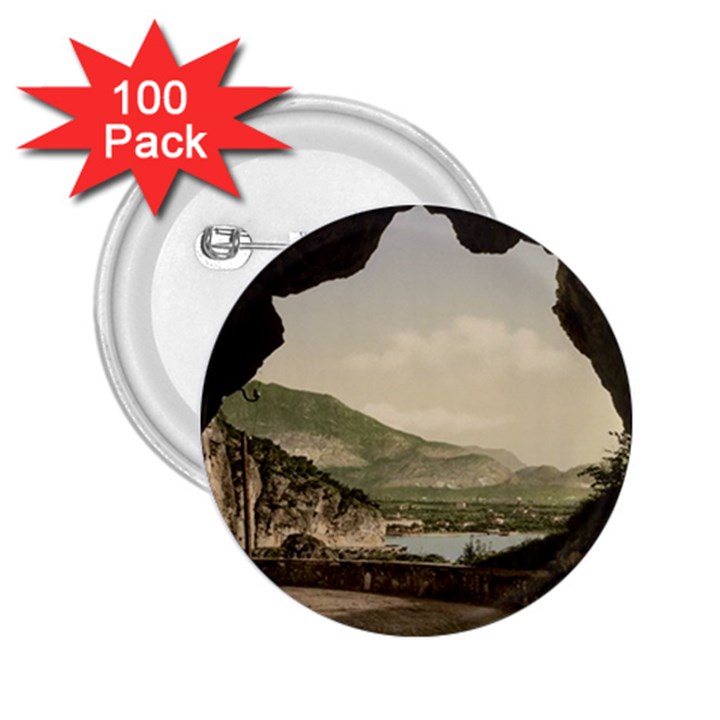 Ponale Road, Garda, Italy  2.25  Buttons (100 pack) 