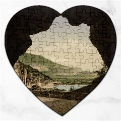 Ponale Road, Garda, Italy  Jigsaw Puzzle (heart) by ConteMonfrey