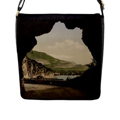 Ponale Road, Garda, Italy  Flap Closure Messenger Bag (l) by ConteMonfrey