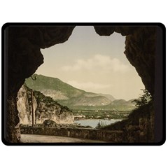 Ponale Road, Garda, Italy  Double Sided Fleece Blanket (large)  by ConteMonfrey