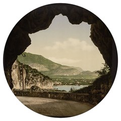 Ponale Road, Garda, Italy  Round Trivet by ConteMonfrey