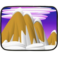 Europa Positive Thinking Mountain Fleece Blanket (mini) by Wegoenart