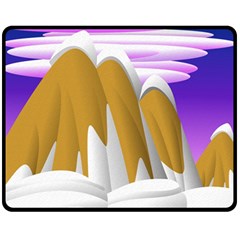 Europa Positive Thinking Mountain Fleece Blanket (medium)  by Wegoenart