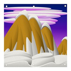 Europa Positive Thinking Mountain Banner And Sign 3  X 3 