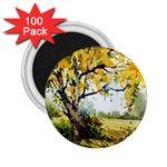 Landscape Painting Meadow Garden 2.25  Magnets (100 pack)  Front