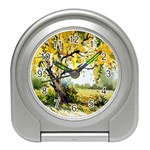 Landscape Painting Meadow Garden Travel Alarm Clock Front