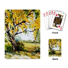 Landscape Painting Meadow Garden Playing Cards Single Design (rectangle) by Wegoenart