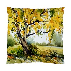 Landscape Painting Meadow Garden Standard Cushion Case (one Side) by Wegoenart