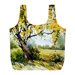 Landscape Painting Meadow Garden Full Print Recycle Bag (L) Front