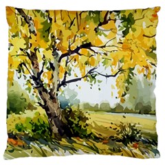 Landscape Painting Meadow Garden Standard Flano Cushion Case (two Sides) by Wegoenart