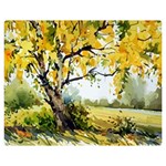 Landscape Painting Meadow Garden Double Sided Flano Blanket (Medium)  60 x50  Blanket Front