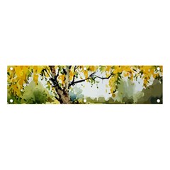 Landscape Painting Meadow Garden Banner And Sign 4  X 1 