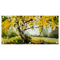 Landscape Painting Meadow Garden Banner And Sign 4  X 2 