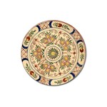 Illustration Painting Vintage Antique Plate China Magnet 3  (Round) Front