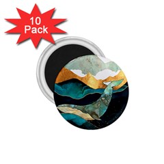 Ocean Whale Painting Sea Undersea 1 75  Magnets (10 Pack)  by Wegoenart