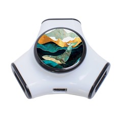 Ocean Whale Painting Sea Undersea 3-port Usb Hub by Wegoenart