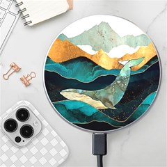 Ocean Whale Painting Sea Undersea Wireless Charger by Wegoenart