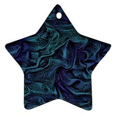 Abstract Waves Background Texture Wave Ornament (star) by Wegoenart