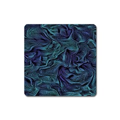 Abstract Waves Background Texture Wave Square Magnet by Wegoenart