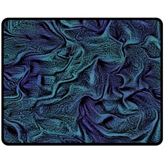 Abstract Waves Background Texture Wave Fleece Blanket (medium)  by Wegoenart