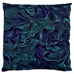 Abstract Waves Background Texture Wave Standard Flano Cushion Case (one Side) by Wegoenart