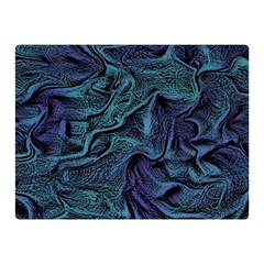 Abstract Waves Background Texture Wave Double Sided Flano Blanket (mini)  by Wegoenart