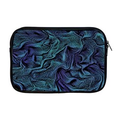 Abstract Waves Background Texture Wave Apple Macbook Pro 17  Zipper Case by Wegoenart