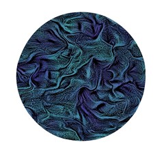 Abstract Waves Background Texture Wave Mini Round Pill Box (pack Of 3) by Wegoenart