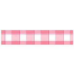 Pink And White Plaids Small Flano Scarf by ConteMonfrey