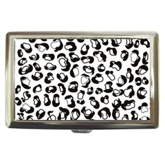 Black And White Leopard Print Jaguar Dots Cigarette Money Case by ConteMonfrey