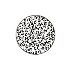 Black And White Leopard Print Jaguar Dots Hat Clip Ball Marker (4 Pack) by ConteMonfrey