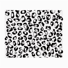 Black And White Leopard Print Jaguar Dots Small Glasses Cloth by ConteMonfrey