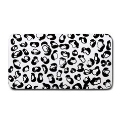 Black And White Leopard Print Jaguar Dots Medium Bar Mats by ConteMonfrey