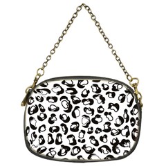 Black And White Leopard Print Jaguar Dots Chain Purse (one Side) by ConteMonfrey