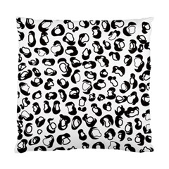 Black And White Leopard Print Jaguar Dots Standard Cushion Case (two Sides) by ConteMonfrey