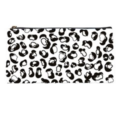 Black And White Leopard Print Jaguar Dots Pencil Case by ConteMonfrey