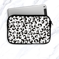 Black And White Leopard Print Jaguar Dots Apple Ipad Mini Zipper Cases by ConteMonfrey