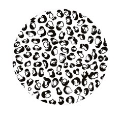 Black And White Leopard Print Jaguar Dots Mini Round Pill Box (pack Of 5) by ConteMonfrey