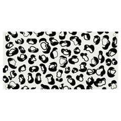 Black And White Leopard Print Jaguar Dots Banner And Sign 4  X 2  by ConteMonfrey