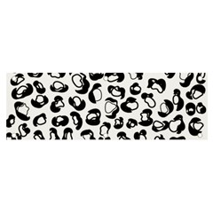 Black And White Leopard Print Jaguar Dots Banner And Sign 6  X 2  by ConteMonfrey