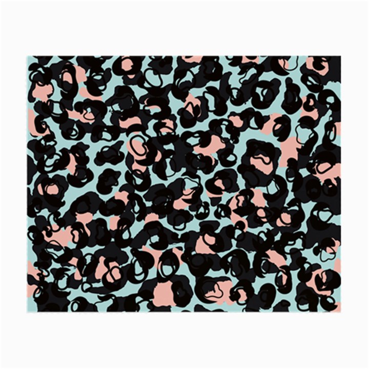 Blue And Pink Jaguar Dots Leopard Black And White Leopard Print Jaguar Dots Small Glasses Cloth