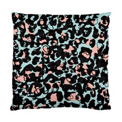 Blue And Pink Jaguar Dots Leopard Black And White Leopard Print Jaguar Dots Standard Cushion Case (two Sides) by ConteMonfrey