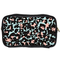 Blue And Pink Jaguar Dots Leopard Black And White Leopard Print Jaguar Dots Toiletries Bag (one Side) by ConteMonfrey