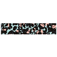 Blue And Pink Jaguar Dots Leopard Black And White Leopard Print Jaguar Dots Small Flano Scarf