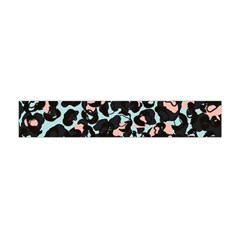 Blue And Pink Jaguar Dots Leopard Black And White Leopard Print Jaguar Dots Flano Scarf (Mini)