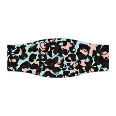 Blue And Pink Jaguar Dots Leopard Black And White Leopard Print Jaguar Dots Stretchable Headband by ConteMonfrey